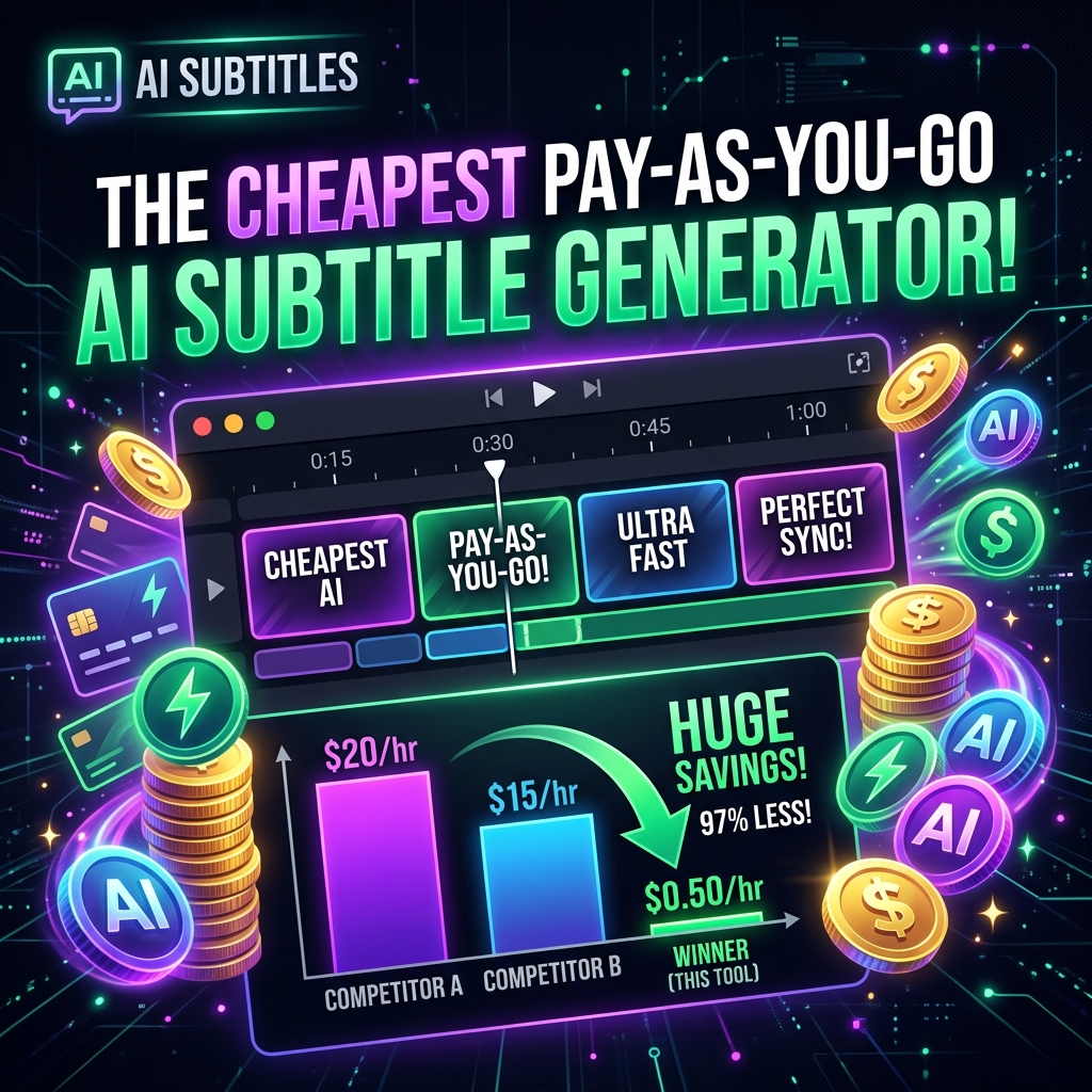 Predictable Subtitle Costs: When Pay-As-You-Go Fits a Localization Workflow